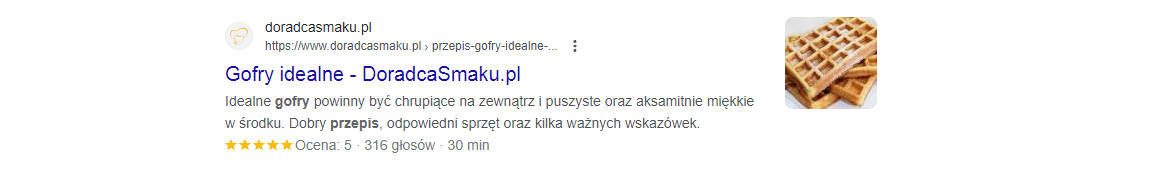 Dane strukturalne recenzji i opinii
